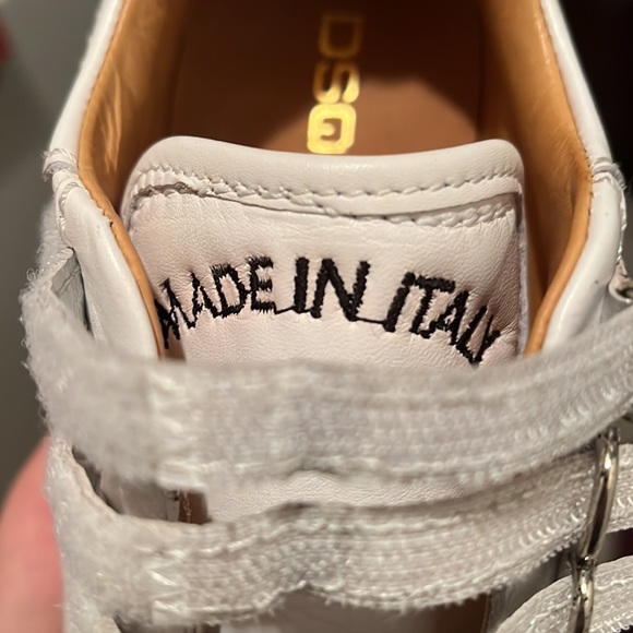 Limited Edition DSquared2 Women’s Leather White/Beige/Silver Sneakers Size 7&7.5 - Picture 10 of 10